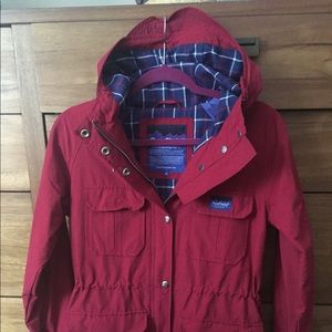 Madewell Penfield kasson parka jacket in deep red
